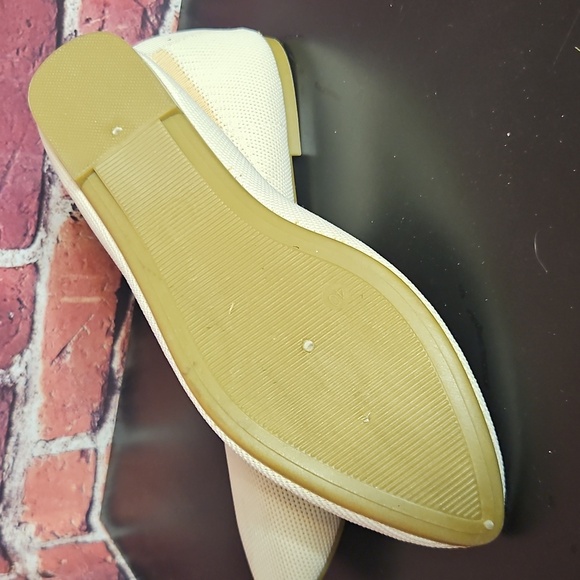 Women's Beige Slip-On Flats - Picture 4 of 6